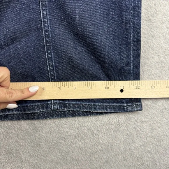 American Eagle Jeans Womens 14 Super High Rise Baggy Wide Leg Dark Wash NEW - Picture 10 of 13